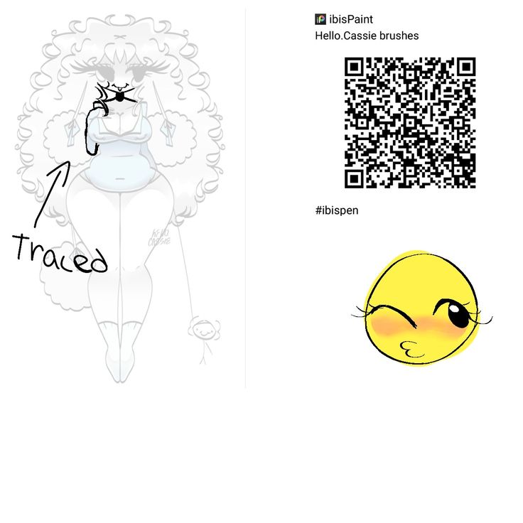 an image of a qr code with a cartoon character in the center and another qr code next to it