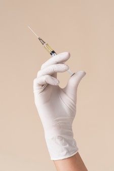 Botox Syringe, Hand Holding Syringe, Latex Glove, Cosmetic Injectables, Skin Aesthetics, Beauty Clinic, Latex Gloves, Beauty Products Photography, Medical Aesthetic