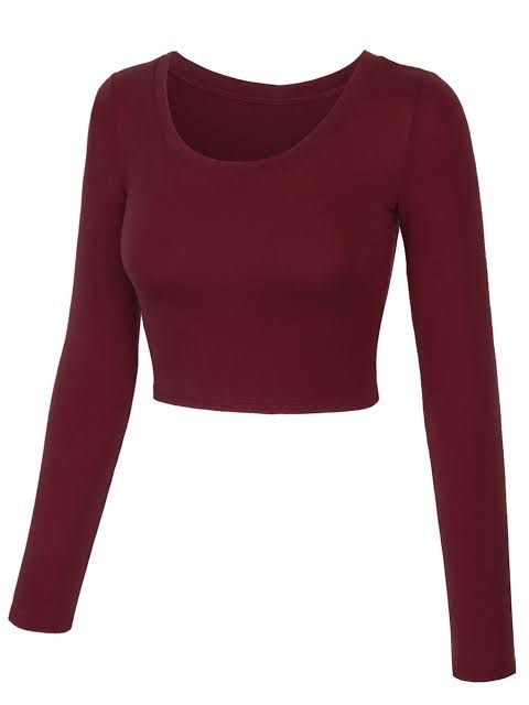 Cute Shirt Designs, Black Long Sleeve Shirt, Crop Top Outfits, Simple Trendy Outfits, Autumn Outfit, Long Sleeve Crop, Solid Tops, Gilmore Girls, Fall Outfits Women