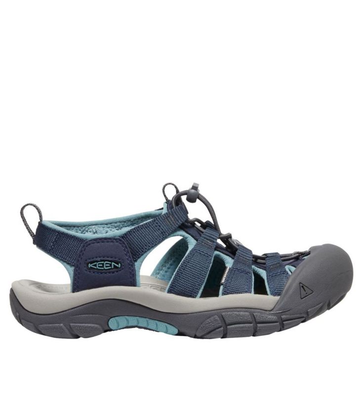 Designed by a world-class sailor, these hybrid sport Keen sandals take water and varied terrain in stride. They provide more toe protection than any other sport sandal – plus supportive, quick-drying comfort. Our fit tests indicate that you should order these sandals one half size larger than your usual size or your regular Keen size. Waterproof, durable and quick-drying nylon upper. Upper wraps around foot for stability and plenty of ventilation. Contoured EVA midsole delivers superior comfort Sporty Breathable Sport Sandals With Ergonomic Fit, Outdoor Open Toe Sneakers With Rubber Sole, Waterproof Functional Sport Sandals For Outdoor Activities, Functional Waterproof Sport Sandals For Outdoor Activities, Water Sports Sandals With Arch Support And Round Toe, Synthetic Round Toe Sport Sandals For Water Sports, Waterproof Closed Toe Sport Sandals For Outdoor, Sporty Nylon Sport Sandals With Rubber Sole, Sporty Closed Toe Sandals For Hiking