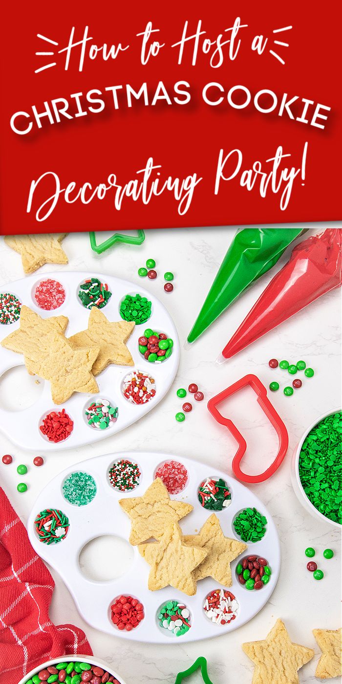 how to host a christmas cookie decorating party for kids and adults with free printables