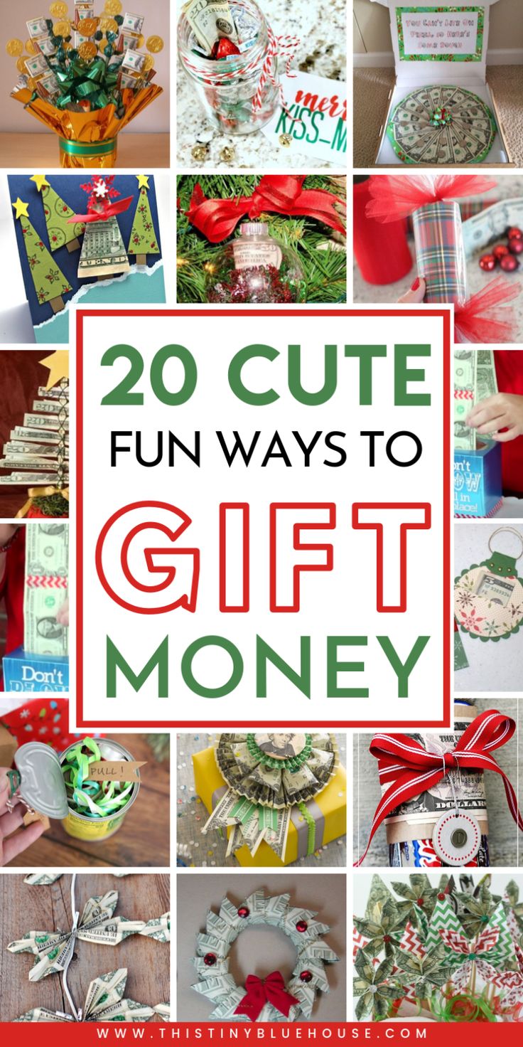 20 cute ways to gift money for the holidays and christmas season with free printables