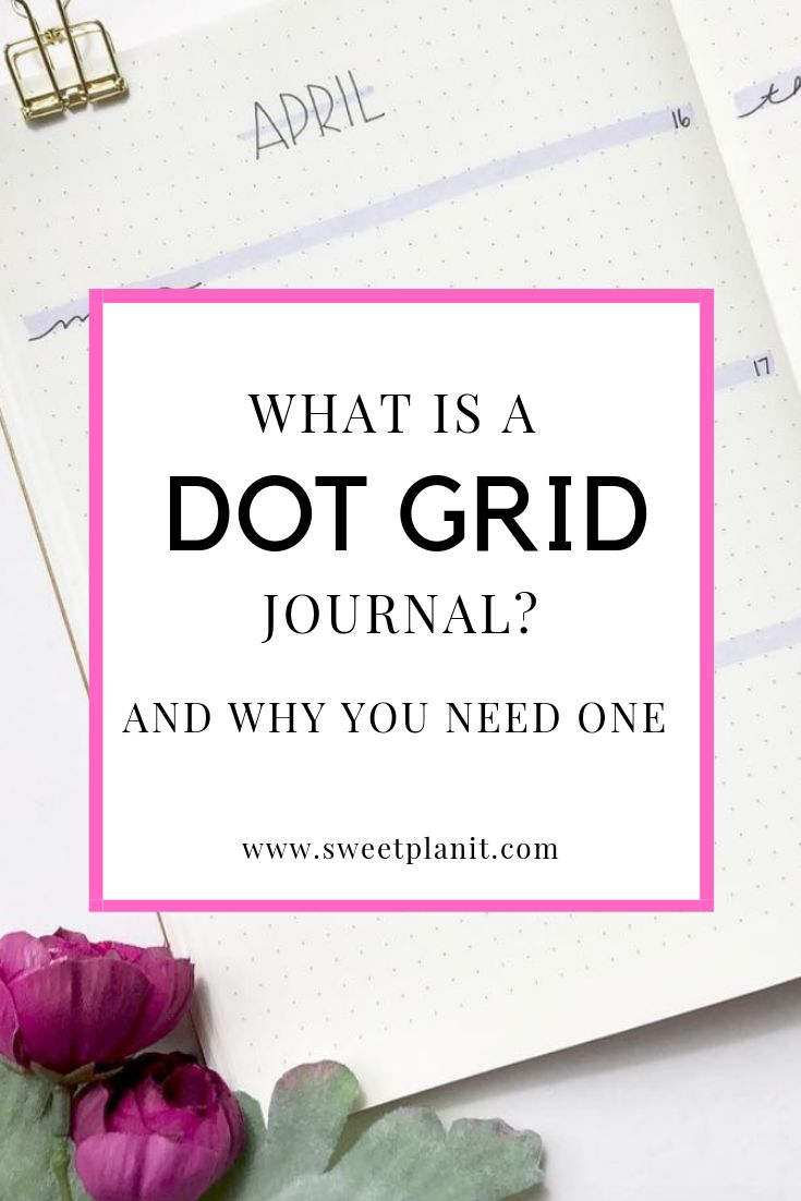 a notebook with the words what is a dot grid journal and why you need one