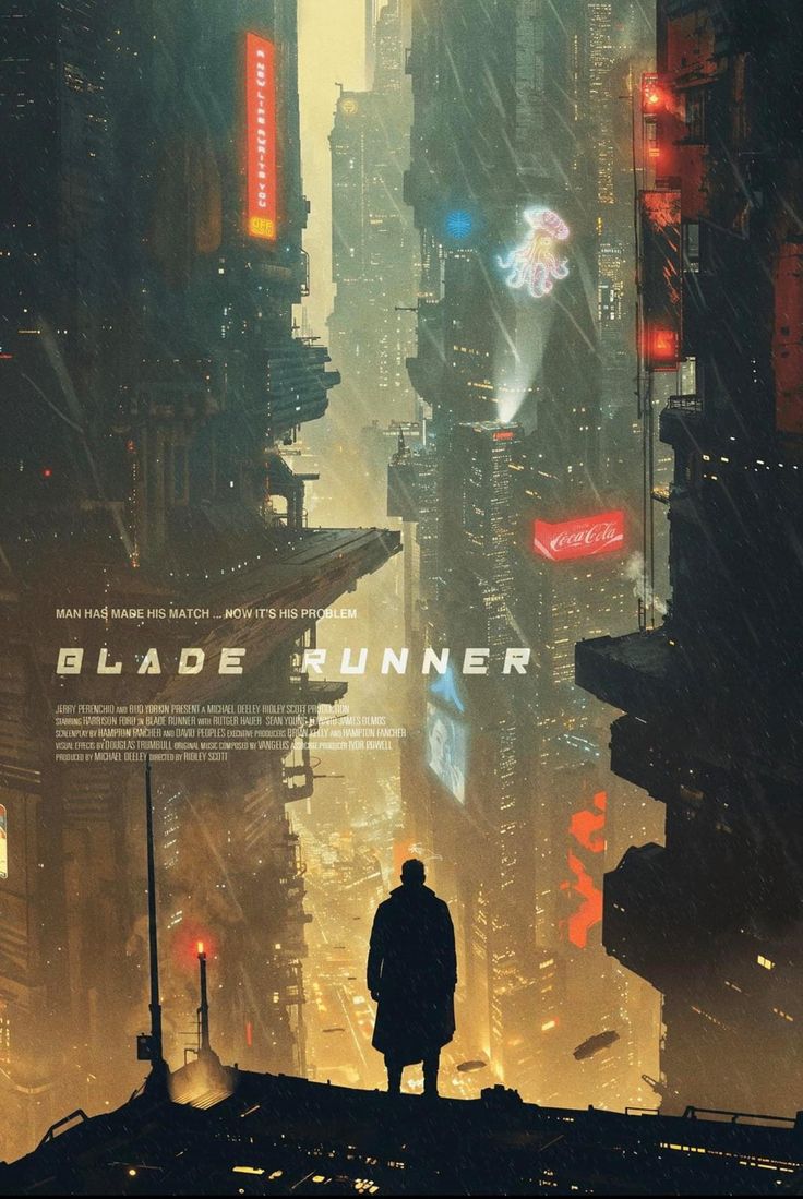 a movie poster for blade runner