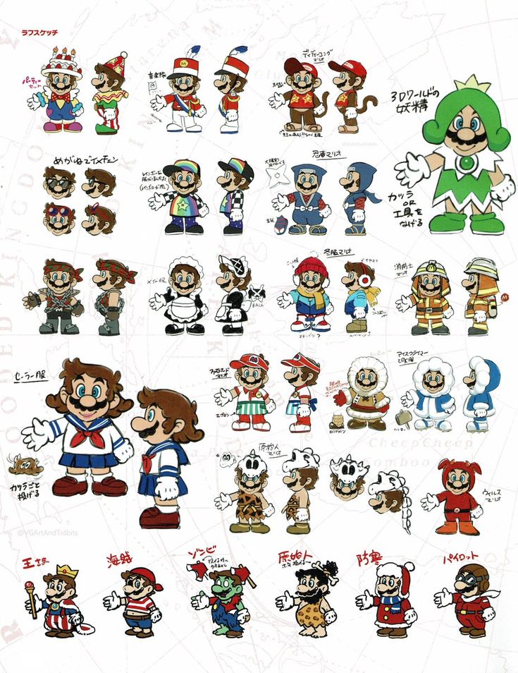 an image of many different cartoon characters