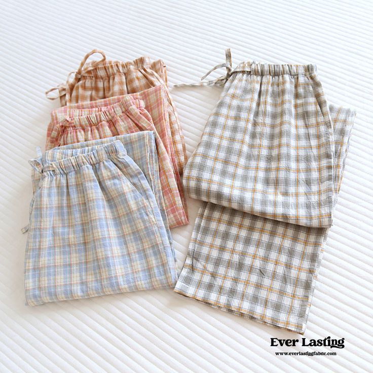 Lounge in comfort with Ever Lasting's Plaid Washed Cotton Pajama Pants. Made from super soft and breathable washed cotton, these pants bring ultimate comfort and style to your relaxation routine. The classic plaid pattern adds a timeless touch, making them perfect for lounging at home or enjoying a cozy night in. With an elastic waistband and relaxed fit, these pajama pants are designed for maximum comfort after a long day. Treat yourself to the perfect blend of comfort and style with our Plaid Washed Cotton Pajama Pants. Features: Relax Fit Premium Quality Stretchy Waistband Breathable (great for all seasons) 100% Cotton Great Gift! Sizes: Small/Medium: Pant Length 38 in (96cm), Waist 42 in (106cm), Hip 25 in (63cm) Medium/Large: Pant Length 39 in (99cm), Waist 44 in (112cm), Hip 26 in (6 Pyjamas Pants, Stylish Pajamas, Cotton Pajama Pants, Pajama Pattern, Cozy Pants, Plaid Pajama Pants, Cute Pajama Sets, Womens Pajamas Pants, Cotton Pajamas