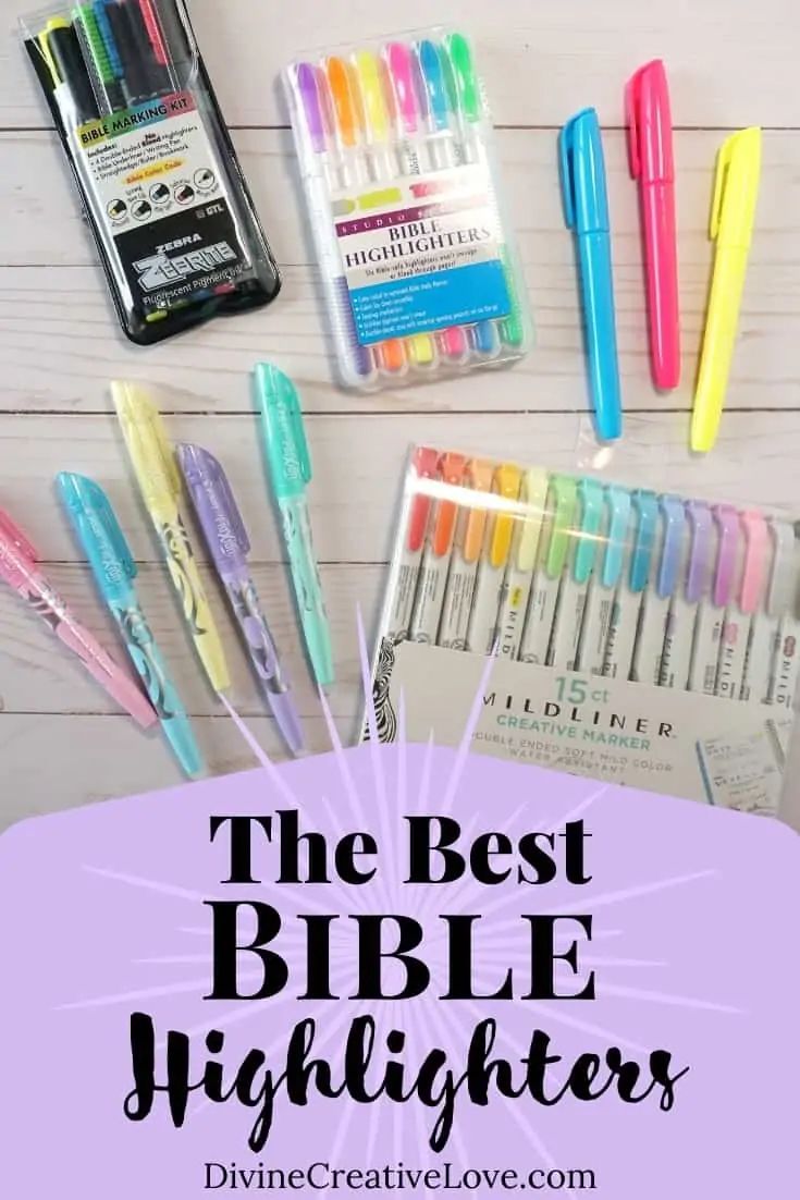 the best bible highlighters for kids to use in their writing and drawing skills, including pens