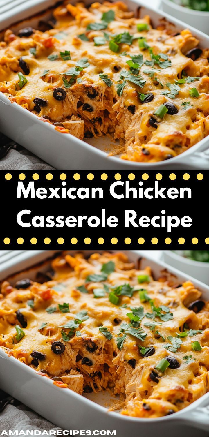 mexican chicken casserole recipe with cheese and black olives