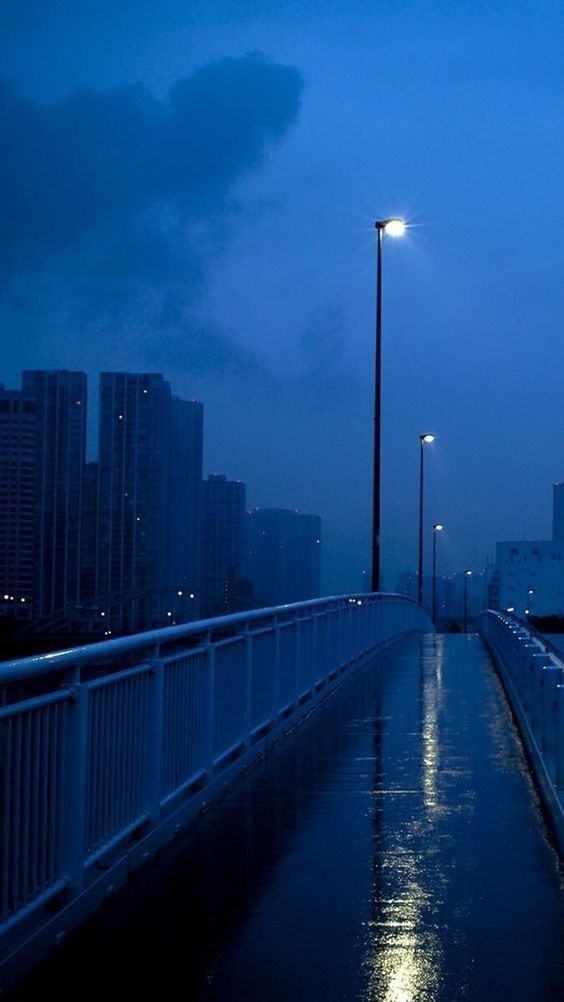 a bridge that has some lights on it