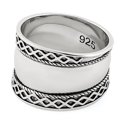 Top of ring height: 18mm

      Shank width: 7mm

    
 
       Metal:    925 sterling silver

      Finish :    high polish

       Design goes all the way around the ring Bali Design, Quality Rings, Polish Design, Old Tattoos, Almost Perfect, Sterling Ring, Ring Designs, Sterling Silver Rings, Bali