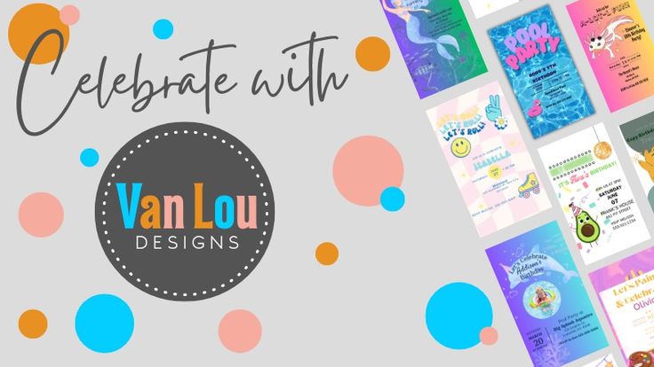 Van Lou Designs | Digital and Printable Invitation Templates