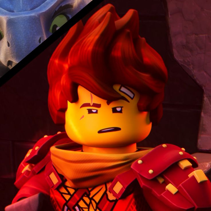 the lego movie character has red hair