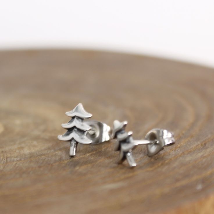 Sterling Silver Tree Earrings Our ears need cute too! Pure Impressions Design Handmade Jewelry for the Magic Heart Gift Ideas For Your Bestie, Casper Wyoming, Gold Galaxy, Mountain Earrings, Best Friend Gift Ideas, Friend Gift Ideas, Fir Trees, Tree Earrings, Hope For The Future