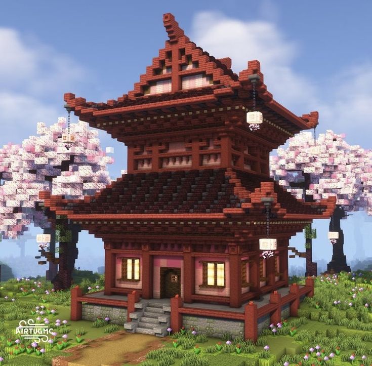 Japanese Roof Design Minecraft, Chinese Building Minecraft, Samurai House Minecraft, Medium House Minecraft, Japanese Style Builds Minecraft, Japanese Theme Minecraft, Minecraft Railroad Bridge, Asian Style Minecraft House, Minecraft Building Ideas Japanese House