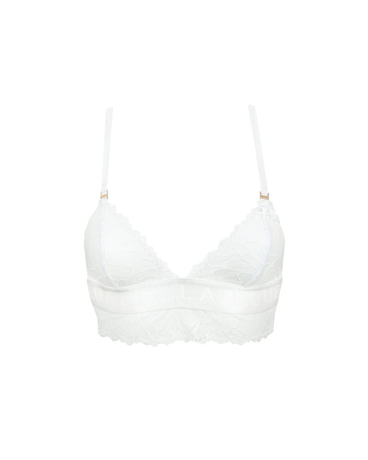 Elegance and comfort meet in the Tori bralette from our Everyday collection. This distinctively feminine piece features intricate lace balanced with wide, branded straps for a look that’s equal parts chic and contemporary. Our signature gold-tone hardware ties the design together with a glamorous touch. Don’t forget to style it with the matching panty or thong from the collection for a perfectly coordinated final look. Thigh Harness, Thigh Chain, White Bralette, Soft Cup Bra, Neck Chain, Body Jewellery, Bra Cups, Stretch Lace, Satin Finish