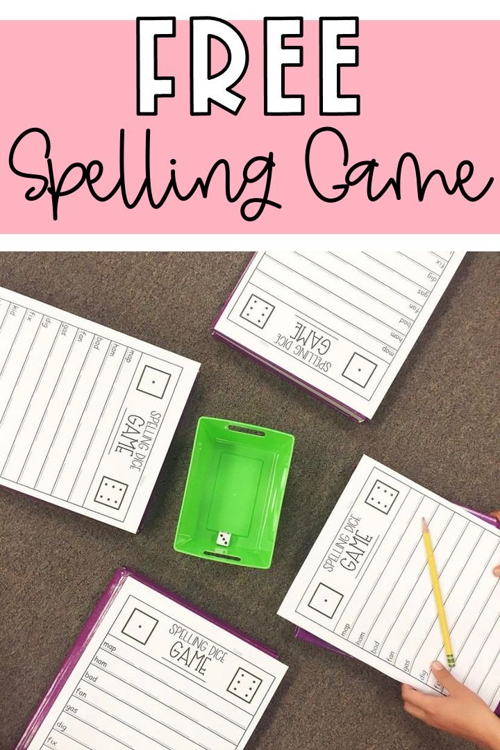 Free Spelling Game 2nd Grade Spelling Activities Free, Spelling Stations 1st Grade, Word Work For 2nd Grade, No Prep Reading Games, Games For Spelling Words, Spelling Stations 2nd Grade, Spelling Movement Activities, Spelling For 1st Grade, Word Work Games Second Grade