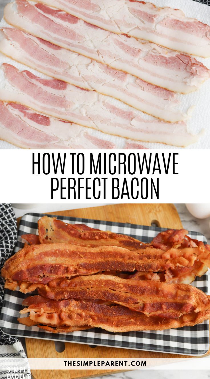 how to make microwave bacon in the microwave is easy and delicious, it's perfect for