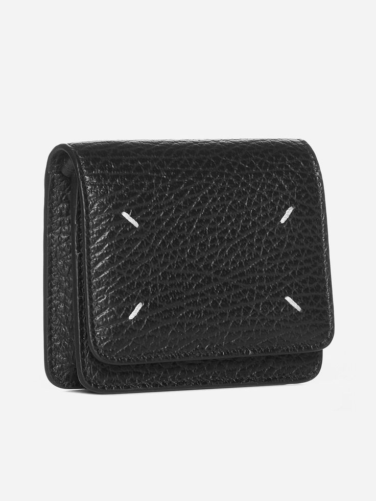 100% leather Designer Compact Leather Coin Purse, Chic Leather Wallet With Coin Pocket, Chic Leather Coin Purse With Card Slots, Compact Leather Wallet With Removable Pouch, Designer Leather Wallet With Magnetic Closure, Designer Leather Coin Purse For Daily Use, Luxury Bifold Coin Purse With Coin Pocket, Luxury Leather Pouch Wallet, Compact Leather Wallets For Formal Occasions