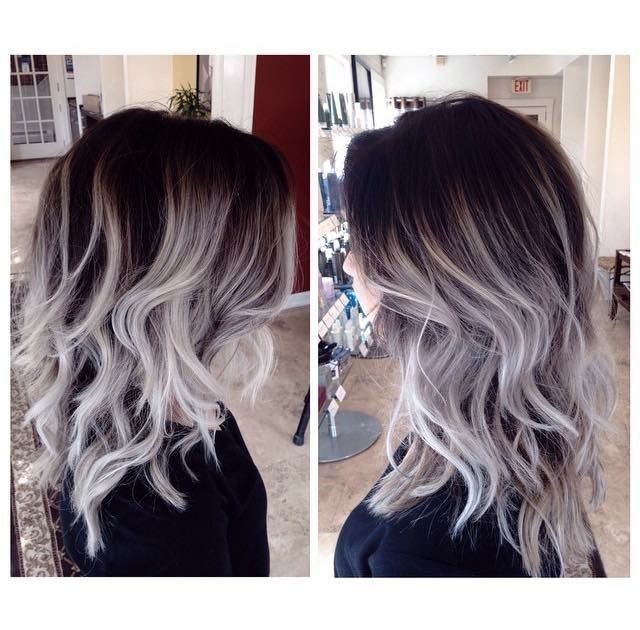 Grey Ombre Hair, Underlights Hair, Ombré Hair, Pinterest Hair, Trendy Hair Color, Hair Color Highlights, Grey Hair Color, Ombre Hair Color, Hair Color Balayage