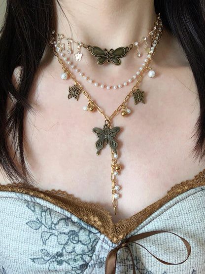 Accessories Board, Fav Products, Thigh Chain, Layered Choker Necklace, Fairy Jewelry, Layered Chokers, Bar Party, Romantic Roses, Butterfly Pendant