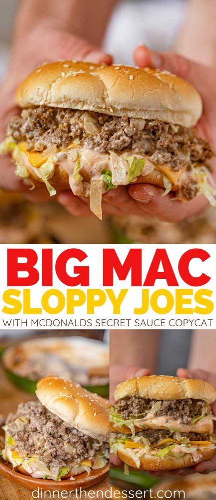 the big mac sloppy joes with mcdonald's secret sauce copycat