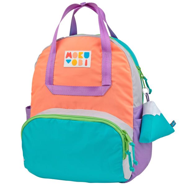 Tippy Talk Atlas Backpack Open Zip, Pencil Holders, Suitcase Handle, Block Style, Easy Travel, Classic Backpack, Neon Colors, Kids Backpacks, Kelly Green