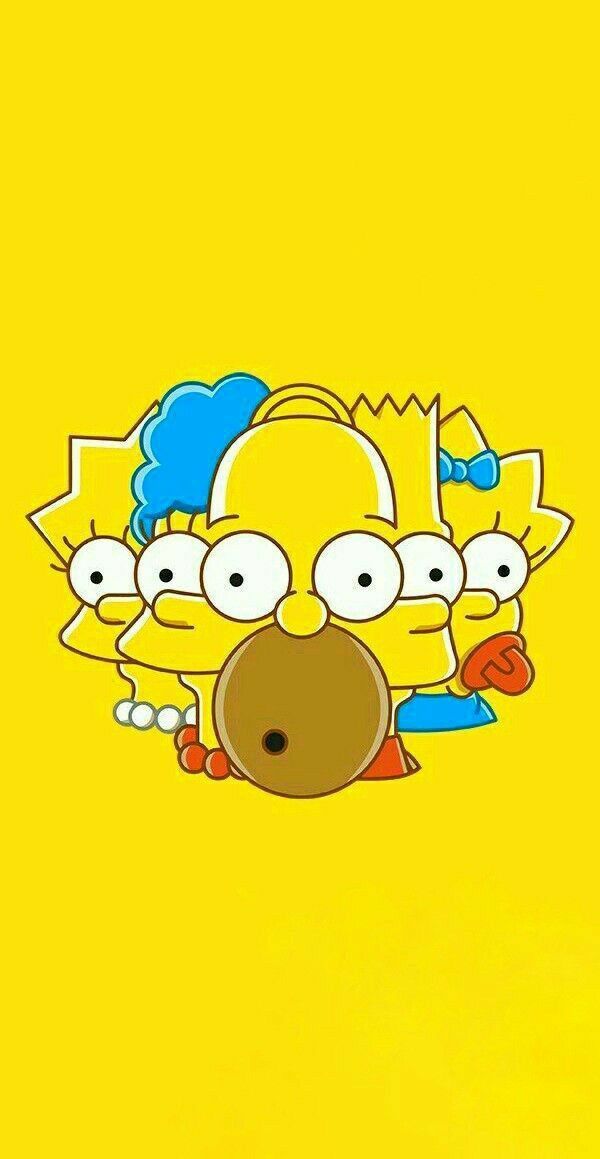 the simpsons face with many different expressions on it