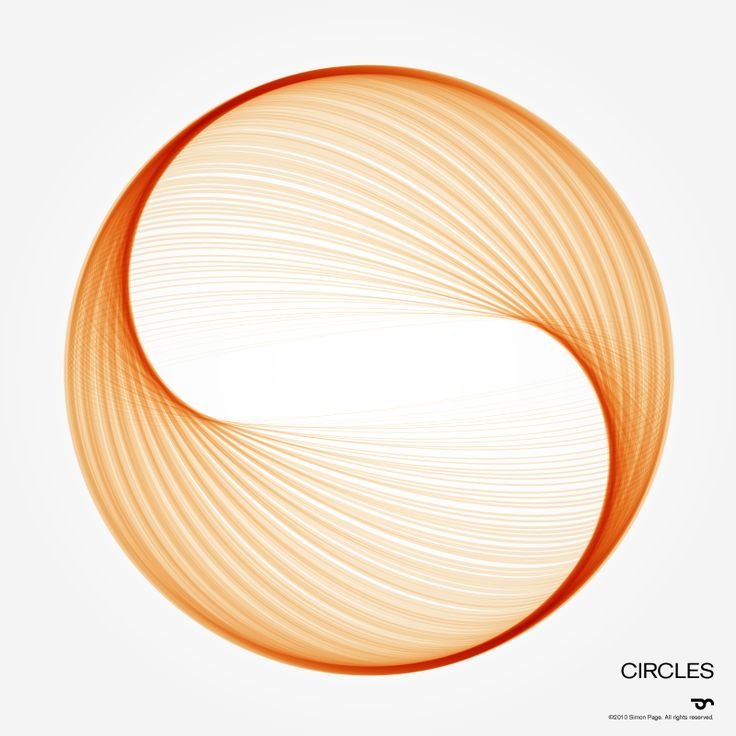 an orange circular object on a white background with the word circles written in black below it