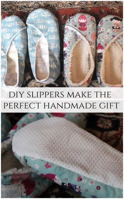 slippers make the perfect handmade gift