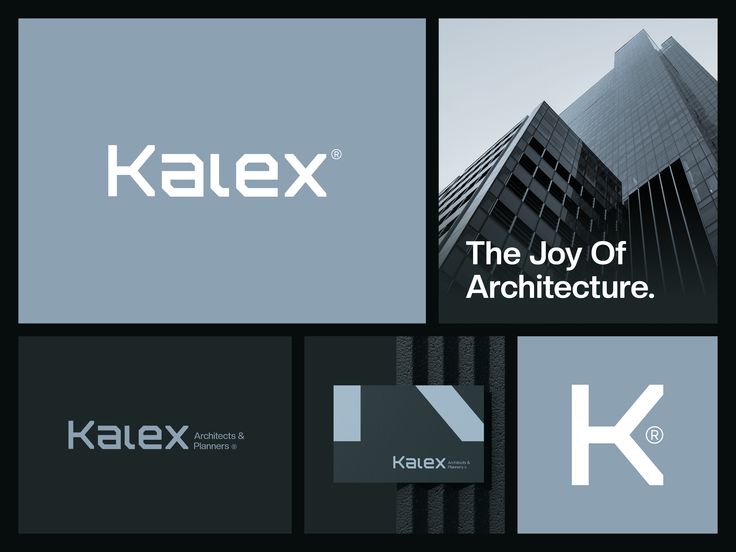 the logos for kalex, the joy of architecture and kalex technologies