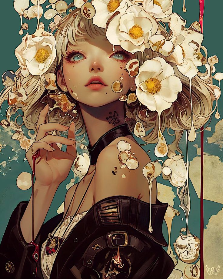 Anime Flower, Anime Fanfiction, Pin Up Art, Games For Girls, Magical Girl, Diamond Painting, Pin Up, Art Inspo, Anime Art