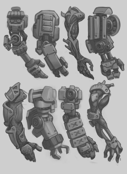 Robot Limbs Concept Art, Mech Arm Concept, Mech Art Robots, Robot Ideas Design, Cool Robot Art, Giant Robot Concept Art, Robot Drawing Reference, Simple Robot Design, Mecha Design Concept Art