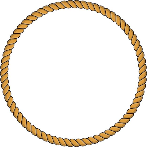 an image of a round rope frame