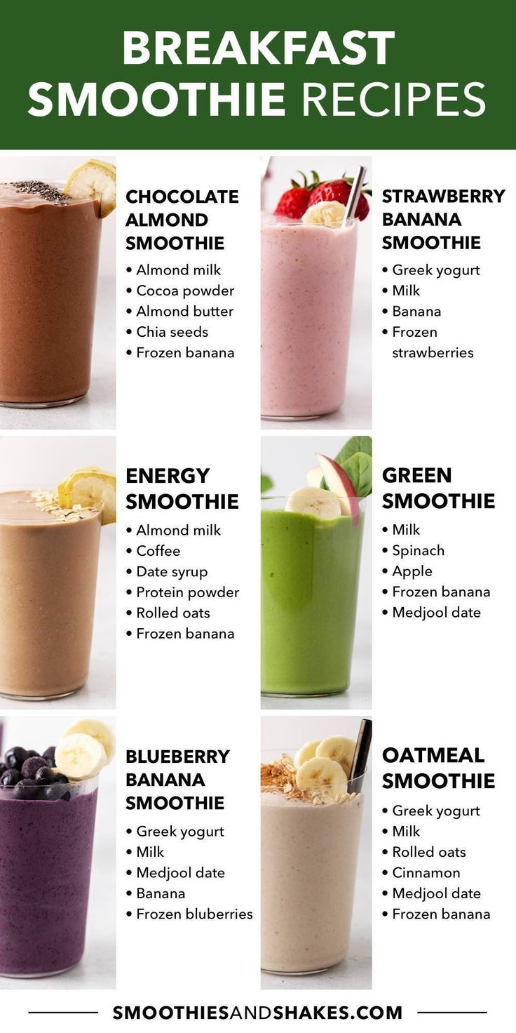 17 Best Breakfast Smoothies How To Make Healthy Smoothies, Recipe For Healthy Food, What To Eat Breakfast, Recipe For Smoothies, Healthy Food Easy To Make, How To Make Healthy Breakfast, Delicious Juice Recipes, Health Food Recipes Easy, Very Healthy Food