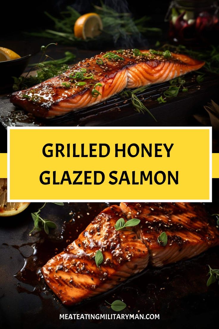 Easy Grilled Honey Glazed Salmon Recipe Grilled Salmon Sauce, Salmon On The Grill Recipes, Grilled Salmon Marinade Recipes, Griddle Salmon Recipes, Grilled Salmon On Grill, Grilled Honey Garlic Salmon, Bbq Glazed Salmon, Salmon Bbq Grill, Salmon On Grill