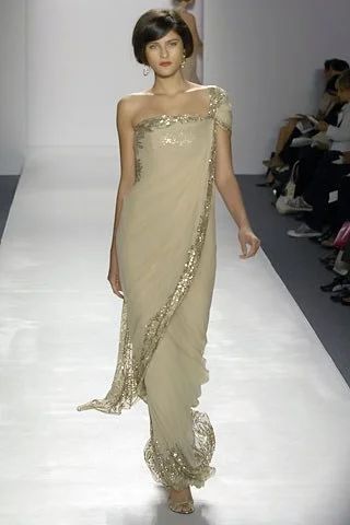 Sari Dress, Naeem Khan, فستان سهرة, Open Doors, Vogue Runway, Gorgeous Gowns, Beautiful Gowns, Dream Dress, Indian Outfits