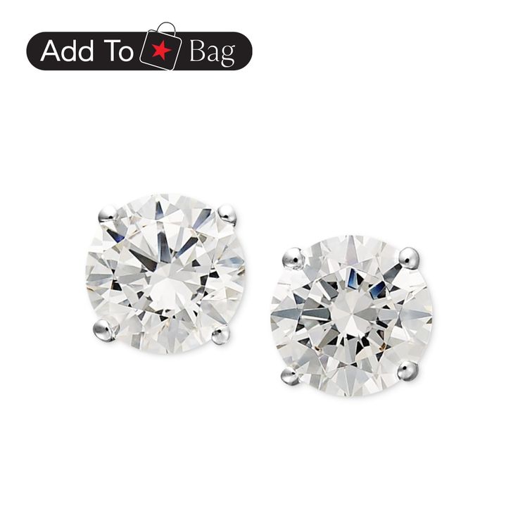 in stock Classic Jewelry With Lab-grown Diamond Accents, Gia Certified Diamond White Jewelry Gift, Gia Certified Sterling Silver Earrings, Classic Sterling Silver Diamond Earrings As Gift, Diamond Cut Diamond Earrings, Classic Jewelry With Diamond Accents And Round Cut, Fine Jewelry Diamond Cut Round Stone Earrings, Classic Round Cut Cubic Zirconia Jewelry, Timeless White Gold Diamond Earrings For Gift