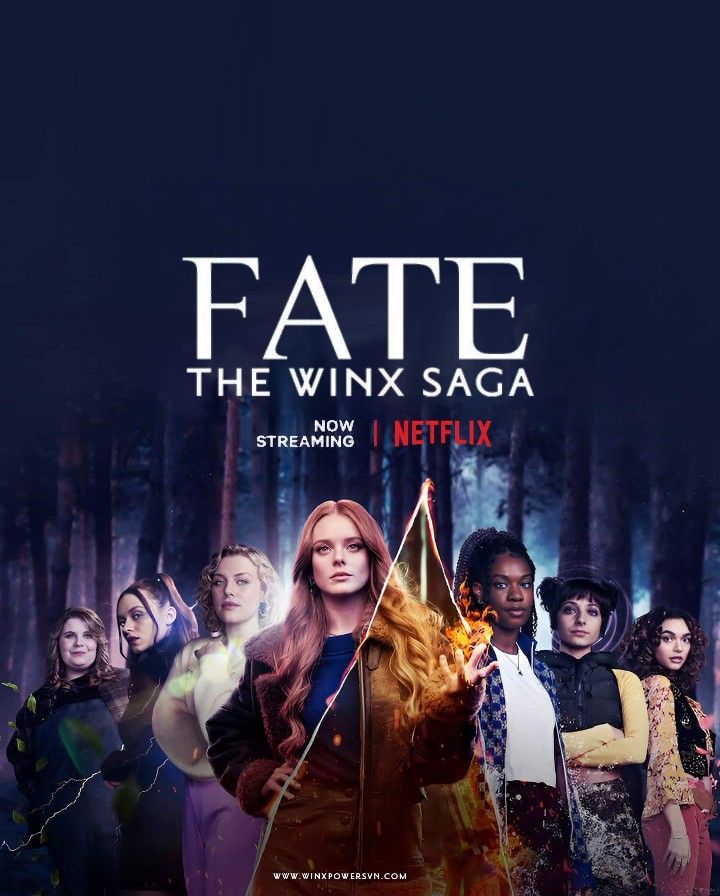 the movie poster for fate and the wynx saga, starring actors from different eras