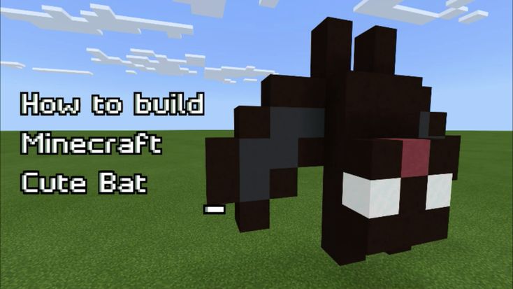 an image of a minecraft cat with the text how to build a minecraft cute bat