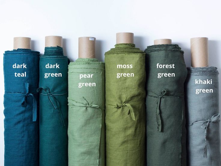 six different colored umbrellas with the words dark, green, teal, moss and khaki written on them