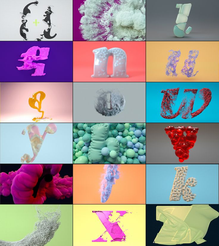 many different types of letters and numbers are shown in this collage, including the letter x