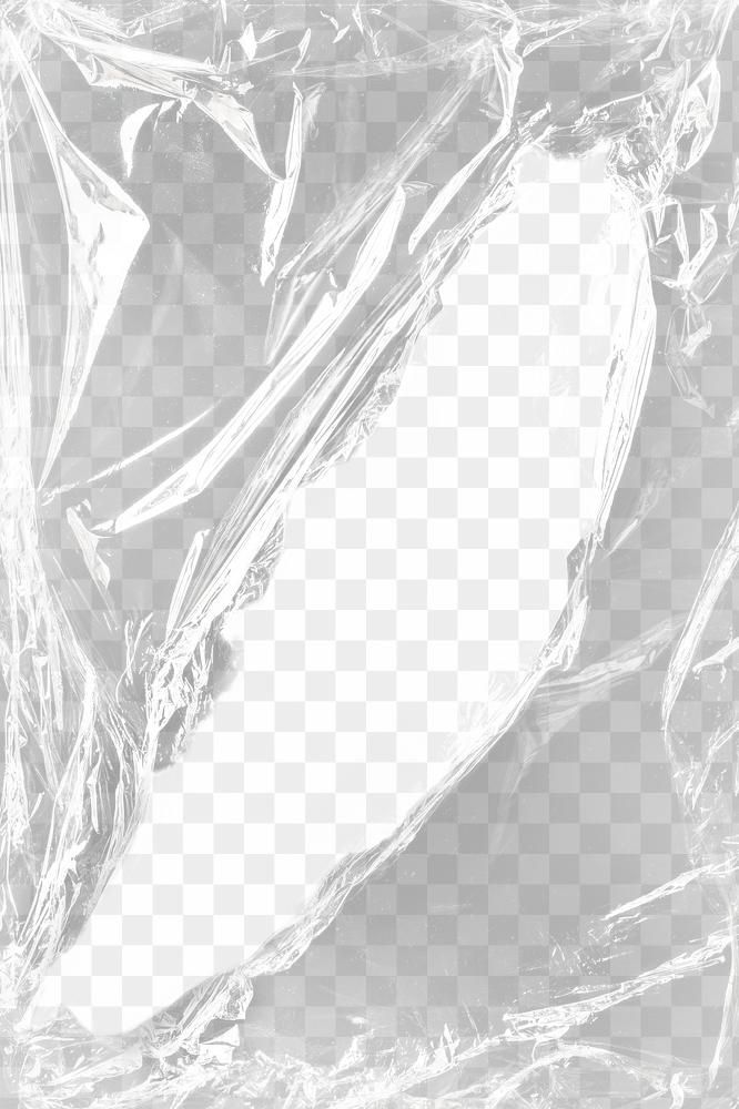 an empty plastic bag on a transparent background