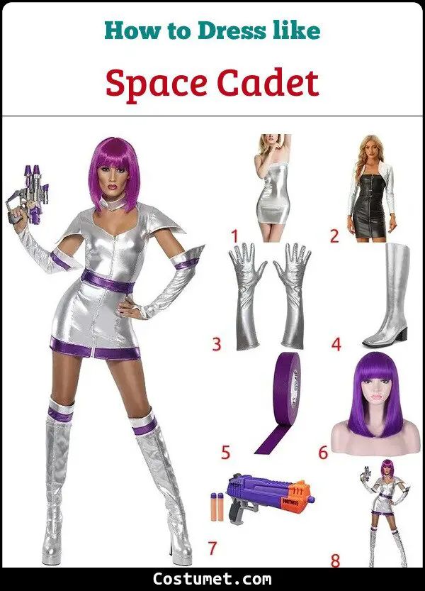 an advertisement for space cadet, with the caption how to dress like it