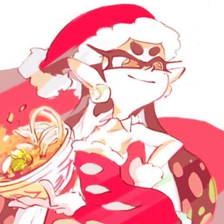 a woman in a santa hat holding a bowl of food