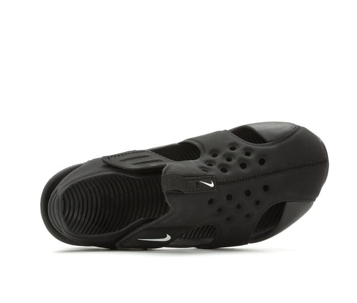 Boys' Nike Adjustable Water-Sport Sandals. Watch him catch a wave in style wearing the Nike Sunray Protect 2! These water-friendly sport sandals have a perforated, synthetic upper with foam midsole that will dry quickly when wet and keep him comfortable. The adjustable Velcro sides give him the freedom to get himself ready with an easy slip-on design. From summer Slip N' Slides, lazy days at the beach, or adventures in the park the Nike Sunray Protect 2 is ready to go with him! Water-friendly sy Slip-resistant Summer Sneakers, Sporty Non-slip Beach Sneakers, Sporty Slip-resistant Sandals For Water Sports, Waterproof Sport Sandals For Summer, Non-slip Low-top Sport Sandals For Summer, Non-slip Slip-on Sport Sandals, Non-slip Slip-on Sandals For Swimming, Casual Synthetic Sport Sandals With Slip-resistant Sole, Sporty Open Toe Sandals For Swimming