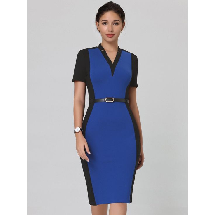 This dress can be a perfect addition to almost any outfit from formal to daily wear, great for work, meeting, office, businesses, work, party, cocktail, wedding, casual, daily dressing, etc. Pair with high heels for a vintage office look. Comfortable and versatile, this pencil dress perfect on its own or as a layer under a blazer. Meeting Office, Dresses Royal Blue, Wedding Casual, Sheath Dresses, Dresses Royal, Vintage Office, Royal Blue Dresses, Navy Blue Dresses, Pencil Dress