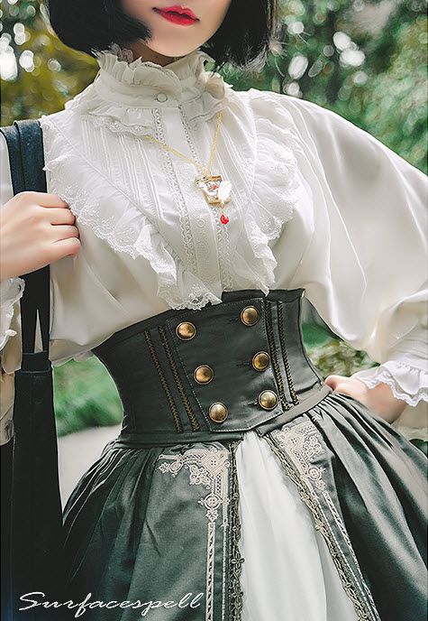 Surface Spell -Unfinished Book- Lolita Corset Pinterest Cute, Fest Outfits, Old Fashion Dresses, Steampunk Fashion, Yohji Yamamoto, Fantasy Fashion, Mode Vintage, Steam Punk, Character Outfits