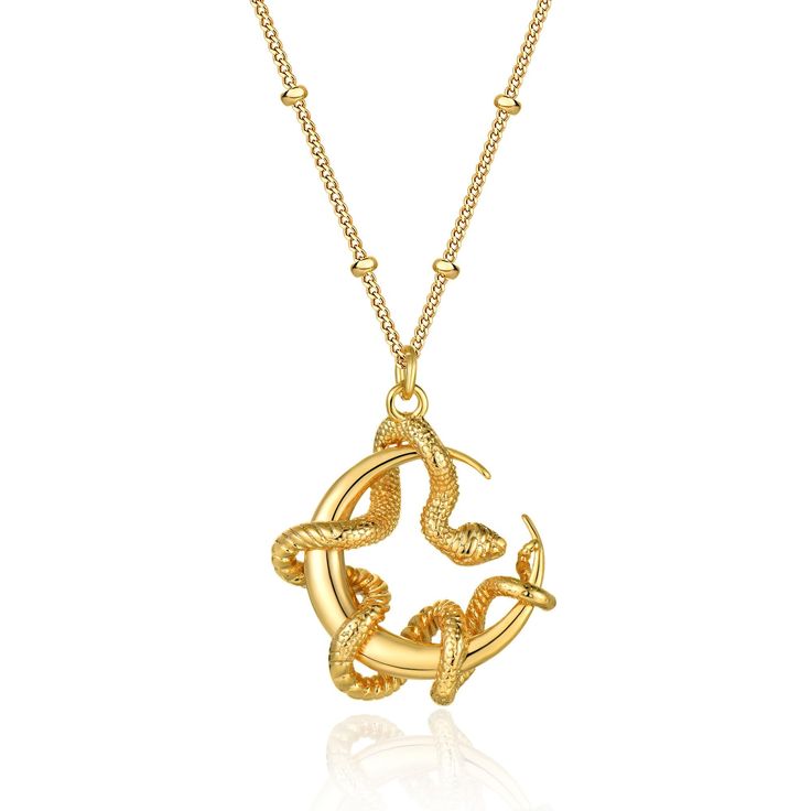 PRICES MAY VARY. 【WONDERFUL PACKAGE】You'll get 1 charm snake pendant necklace in a wonderful box, signatured FETTERO, ready to be given as a gift. Light weight women necklace, suitable for all-day wear, snake design gold necklace, perfect for a wide range of outfits and styles. 【LENGTH & SIZE】20" - 22" adjustable chain necklace, 19.6mm *22mm cz snake pendant, the perfect length for any women or teen girls. 【QUALITY MATERIAL】Dainty gold necklace for women, 14k gold palted over brass, Nickle-free, Cobra Necklace, Snake Chain Jewelry With Lobster Clasp For Gifts, Snake Chain Jewelry With Lobster Clasp As Gift, Symbolic Snake Shaped Necklace For Gift, Symbolic Snake-shaped Necklace For Gift, Symbolic Snake Necklace As A Gift, Snake Shape Clavicle Chain Jewelry As A Gift, Dainty Snake-shaped Necklace For Gift, Dainty Snake Shape Necklace For Gift