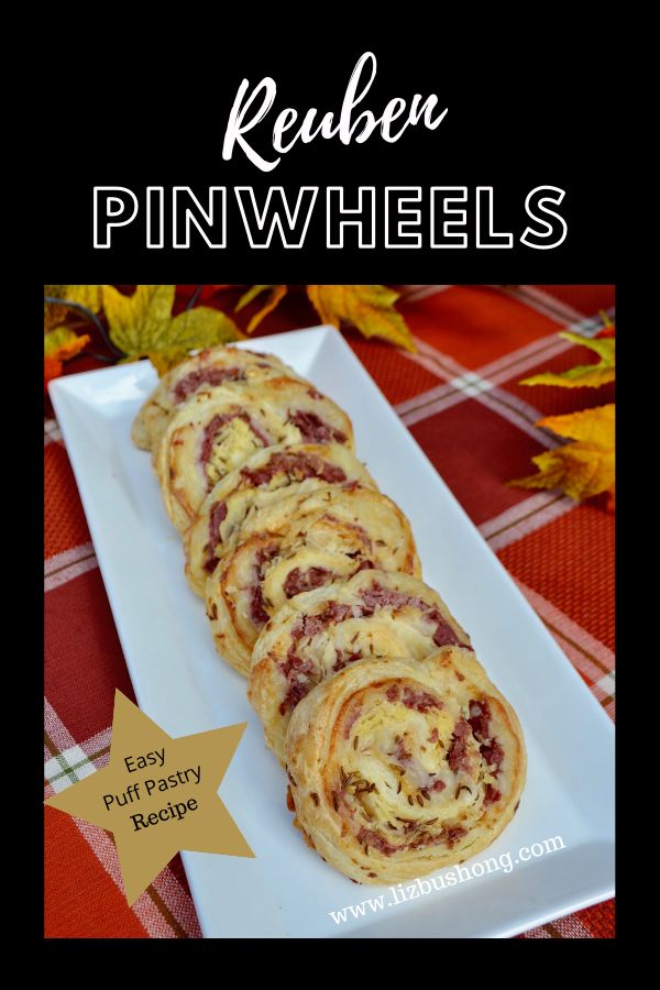 the recipe for pinwheels is shown on a white plate