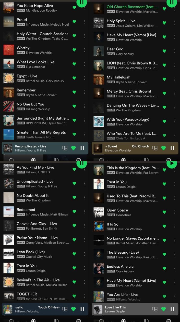 an iphone screen showing the music player's playlist and other audio players on it